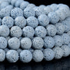 Light Blue Lava Gemstone Round 4MM 6MM 8MM 10MM Loose Beads (D637)