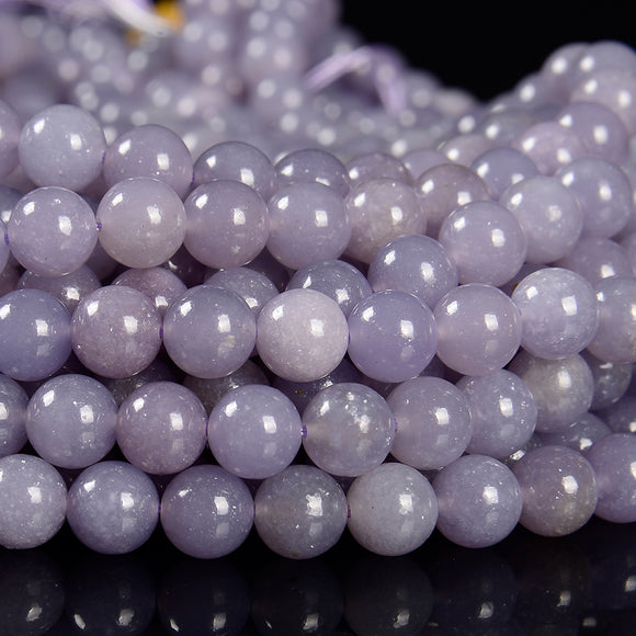 Natural Tanzanian Lepidolite Gemstone Grade AAA Round 6MM 8MM  Loose Beads (D582)