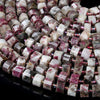 Natural Madagascar Eudialyte Gemstone Faceted Cylinder Wheel Tube 9X6MM 10X6MM Loose Beads (D416)