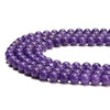 Purple Jade Gemstone Round 8MM Loose Beads 14.5 inch Full Strand (80020084-D618)