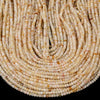 Natural Citrine Gemstone Grade A Micro Faceted Rondelle 4X3MM Loose Beads (P91)