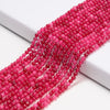Ruby Red Color Jade Gemstone Round 4MM Loose Beads 14.5 inch Full Strand (80020071-D616)