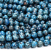 Blue Yooperlite UV Reactive Gemstone Round 8MM Loose Beads (D484)