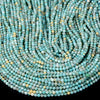 Natural Amazonite Gemstone Grade AA Micro Faceted Round 4MM 5MM Loose Beads 15 inch Full Strand (P99)