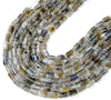 Natural Labradorite Gemstone 12X8MM Faceted Cylinder Round Tube Loose Beads (D464)