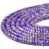 Purple Silver Inclusion Sea Sediment Imperial Jasper Gemstone Grade AAA Heshi Rondelle 4X2MM Loose Beads (D501)