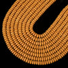 Orange Lava Gemstone Rondelle 8X4MM Loose Beads (D648)