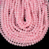 Rose Pink Jade Gemstone Round 6MM Loose Beads 14.5 inch Full Strand (80020209-D627)