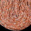 Natural Arusha Rainbow Lattice Sunstone Gemstone Grade AAA 3MM Micro Faceted Round Loose Beads 15 inch Full Strand (80018231-P98)