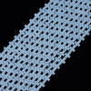 Light Blue Lava Gemstone Cross 11X9MM Loose Beads (D649)