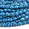 Chrysocolla Quantum Quattro Gemstone Barrel Drum Oval Rice 12X7MM Loose Beads 15.5 inch Full Strand (80019018-D523)