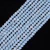Light Blue Lava Gemstone Love Heart 6MM Loose Beads (D643)