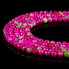 Pink Green Jade Gemstone Facetecd Round 8MM Loose Beads (D632)