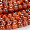 Natural Red Rosewood Mala Meditation Beads Round 6MM 8MM 10MM 12MM Loose Beads 16 inch BULK LOT (12-W0)