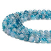 Aqua Blue Jade Gemstone Round 8MM Loose Beads 14.5 inch Full Strand (80020097-D619)
