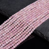 Natural Pink Morganite Gemstone Grade AAA Round 3MM 4MM Loose Beads 15 inch Full Strand (P118)