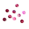 Pink Lace Agate Gemstone Large Hole Beads Rondelle Donut 14MM BULK LOT 2,6,12,24,50 Beads (80021196-S63)