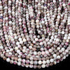Natural Madagascar Red White Eudialyte Gemstone Grade A 6-7MM Micro Faceted Round Loose Beads 15 inch Full Strand (80018216-P97)