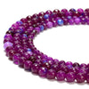 Purple Blue Jade Gemstone Faceted Round 6MM 8MM Loose Beads (D633)