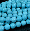 Blue Turquoise Gemstone Round 13-14MM Loose Beads (D550)