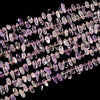 Natural Lavender Amethyst Gemstone Stick Pebble Chip 9-17MM Loose Beads (D714)