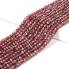 Natural Purple Red Garnet Gemstone Grade AA 4MM Micro Faceted Round Loose Beads 15 inch Full Strand (80018259-P100)