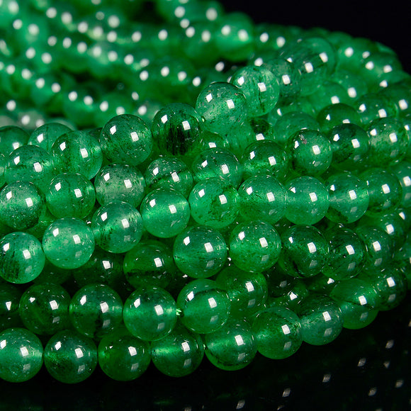 Natural Green Strawberry Lepidolite Quartz Gemstone Grade AAA Round 8MM 10MM Loose Beads (D578)