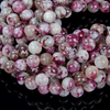 Red White Madagascar Eudialyte Gemstone Grade AAA Round 6MM 7MM 8MM 9MM 10MM 11MM 12MM 13MM 14MM 15MM Loose Beads (D476 D477)