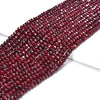 Ruby Red Jade Gemstone Faceted Rondelle 3X2MM 4X3MM Loose Beads 13.5 inch Full Strand (P107)