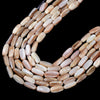 Natural Mother of Pearl Shell MOP Gemstone 10X22MM Rectangle Tube Loose Beads (D434)