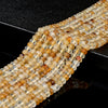 Natural Citrine Gemstone Grade AA 6X4MM Micro Faceted Rondelle Loose Beads 15 inch Full Strand (80018149-P91)