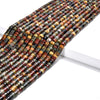 Natural Picasso Jasper Gemstone Heshi Rondelle Slice 4X2MM Loose Beads 14.5 inch Full Strand (80019466-P105)