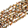 Natural Ocean Agate Gemstone Stick Pebble Chip 9-17MM Loose Beads (D714)