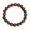Natural Rosewood Round Bracelet 6MM 8MM 10MM 12MM 7.5 inch Strand (S60)
