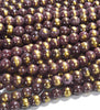 Purple Gold Mashan Jade Gemstone Round 4MM 6MM 8MM 10MM Loose Beads (D572)