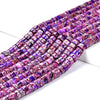 Purple Silver Inclusion Sea Sediment Imperial Jasper Gemstone Grade AAA Heshi Rondelle 6X3MM Loose Beads (D501)
