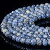 Natural Blue Coral Gemstone Grade AA 5MM Micro Faceted Round Loose Beads 15 inch Full Strand (80018225-P97)