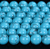 Blue Turquoise Gemstone Round 8MM Loose Beads (D566)