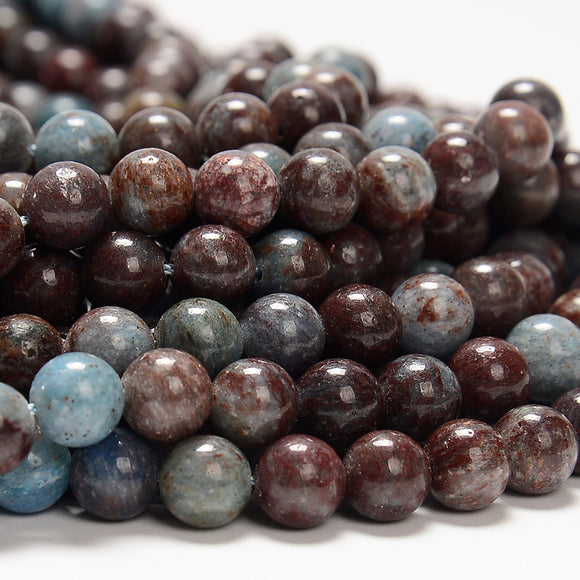 Natural Blue Opal Gemstone Round 6MM 8MM 10MM Loose Beads (D592)