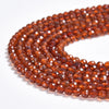 Natural Hessonite Garnet Gemstone Grade AA Micro Faceted Round 4MM Loose Beads (P114)