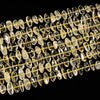 Natural Lemon Quartz Gemstone Stick Pebble Chip 9-17MM Loose Beads (D714)