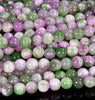 Pink Green Persian Jade Gemstone Round 4MM 6MM 8MM 10MM Loose Beads (D568)