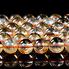 Natural Translucent Citrine Gemstone Grade AA Round 4MM 5MM 6MM 7MM 8MM 9MM Loose Beads (D486)