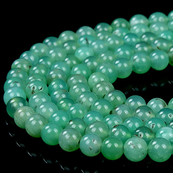 5MM Natural Australian Chrysoprase Gemstone Grade AAA Round Loose Beads (D448)