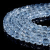 Blue Topaz Glass Quartz Gemstone Faceted Diamond Cut Cube 7MM Loose Beads (P116)