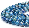 Blue Sea Sediment Imperial Jasper Gemstone 8MM Round Loose Beads (D438)