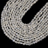 Natural Rainbow Moonstone Gemstone Pebble Nugget 6-8MM Loose Beads (D641)