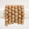 Natural Aromatic Sandalwood Round Bracelet 6MM 8MM 10MM 12MM 7.5 inch Strand (S58)