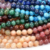 Genuine Natural 7 Chakra Gemstone Round 8MM Loose Beads 15.5 inch Full Strand (80018483-D489)