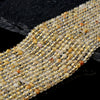 3MM Natural Golden Rutilated Quartz Gemstone Grade A Round Loose Beads 15.5 inch Full Strand (80017881-P80)